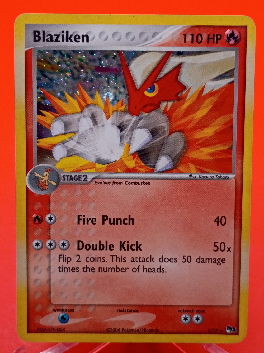 Blaziken 1/17 POP Series 1 Holo LP Pokémon TCG